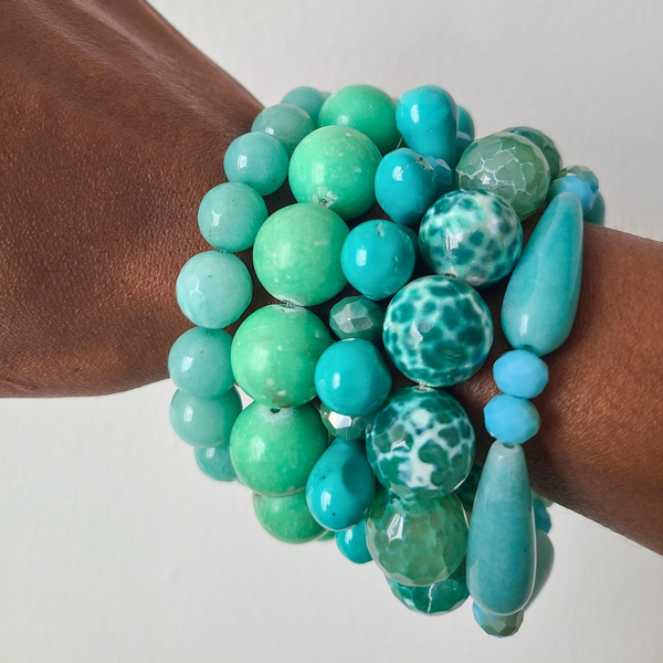 Maxi "Mint" Bracelet Stack