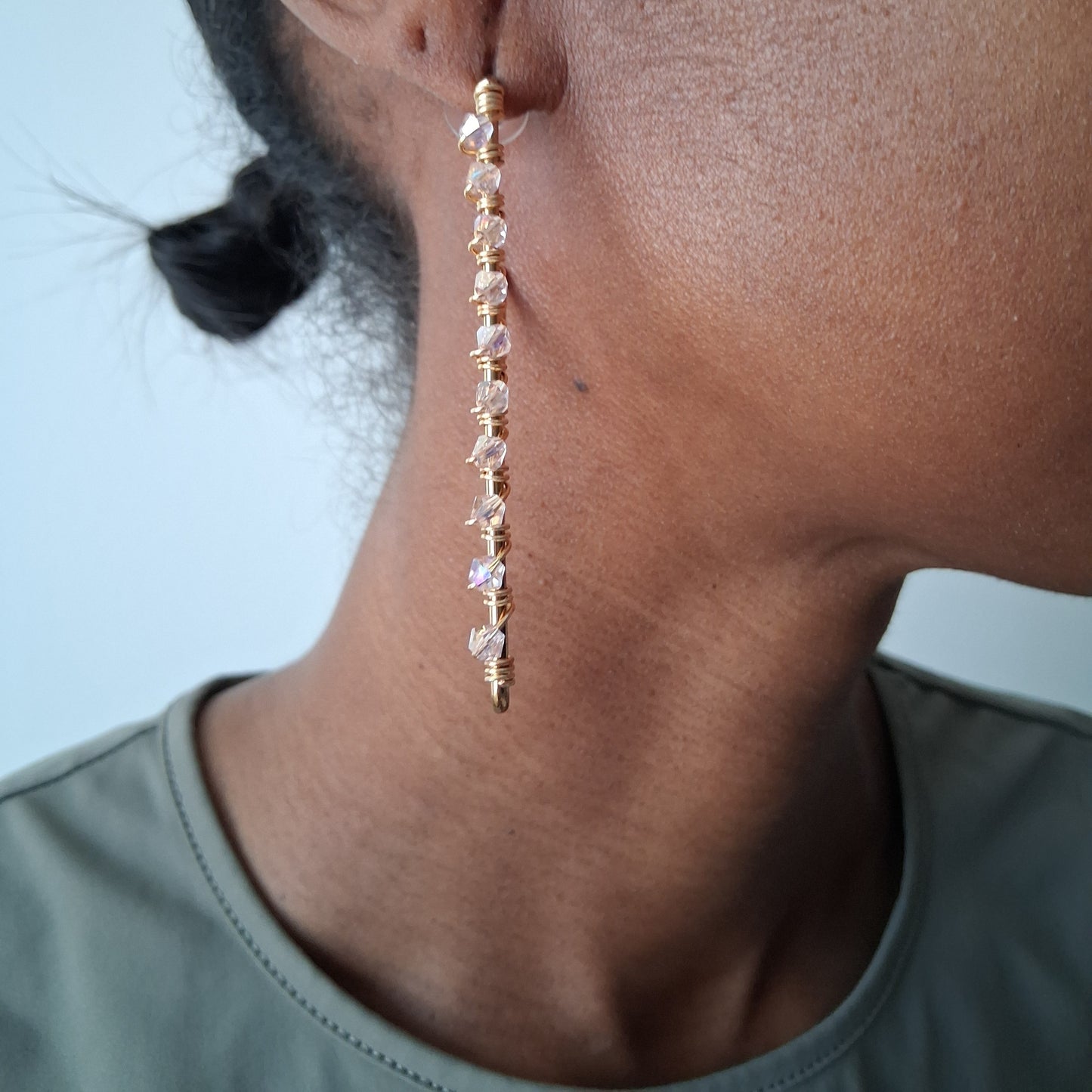 Tammi Earrings | Light Pink AB
