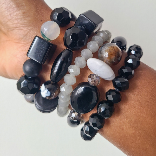 Maxi "Onyx" Bracelet Stack