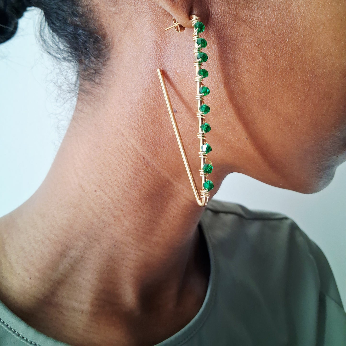Tammi Earrings | Emerald