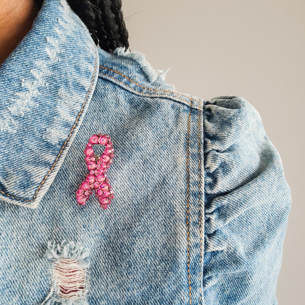 Pink Breast Cancer Awareness Ribbon (Pin/Brooch)
