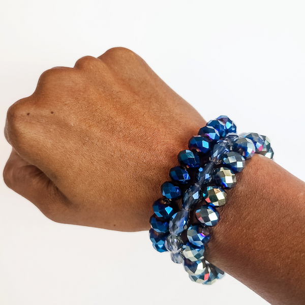 Joi "Blue Chrome" Bracelet Set