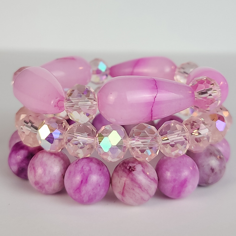 Gemi "Pink Lilac" Bracelet Set