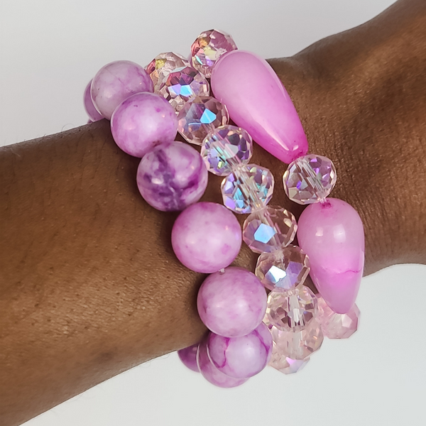 Gemi "Pink Lilac" Bracelet Set