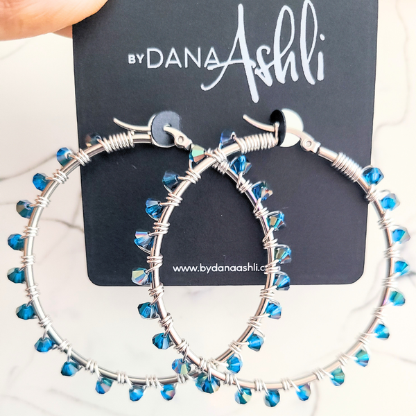 Jodi "Cobalt Blue AB" Hoops