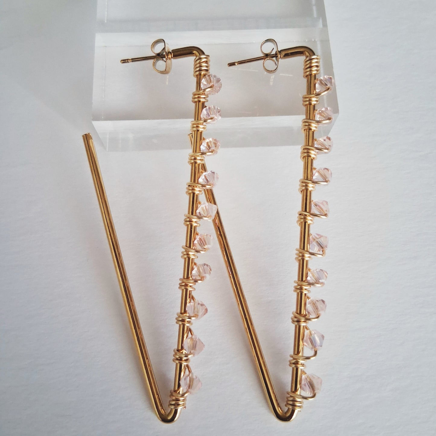 Tammi Earrings | Light Pink AB