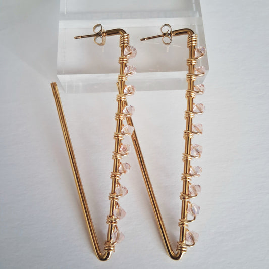Tammi Earrings | Light Pink AB