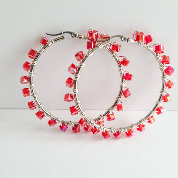 Jessi "Red" Hoops (Silver)