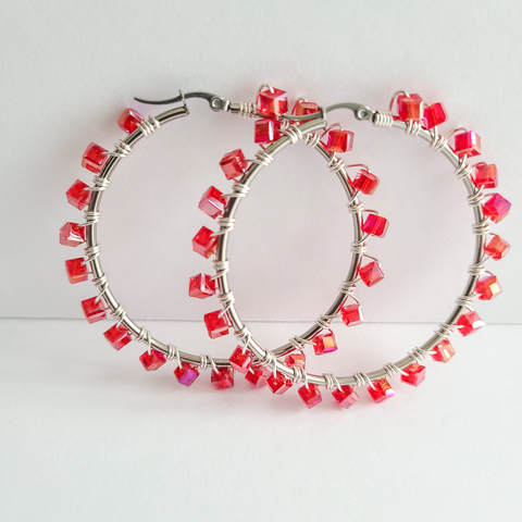 Jessi "Red" Hoops (Silver)