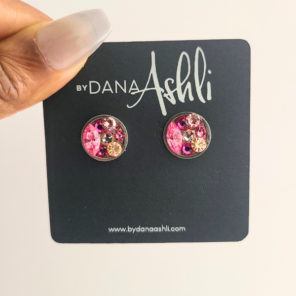 Staci Stud "Pink Multi" Earrings