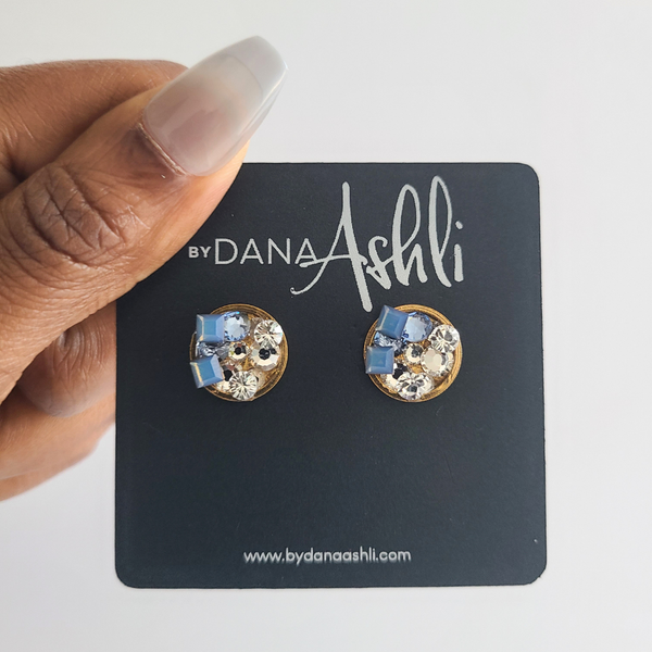 Staci Stud "Crystal Sky" Earrings