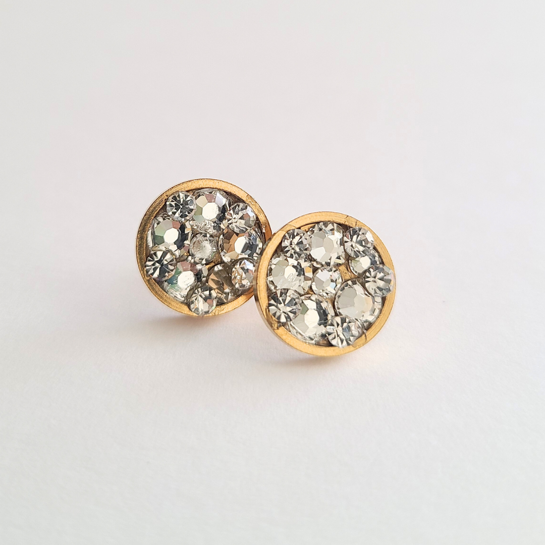 Staci Stud "Crystal" Earrings