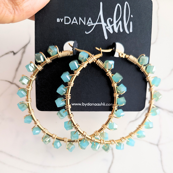 Jessi "Seafoam Green" Hoops