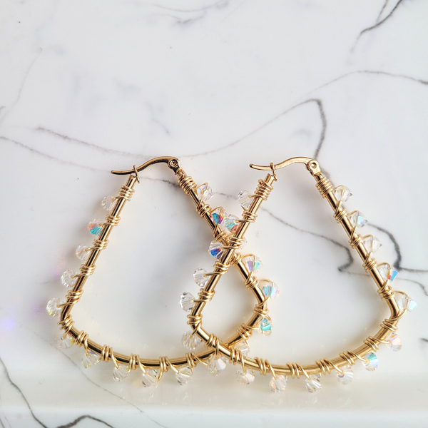 Tri "Crystal AB" Hoops