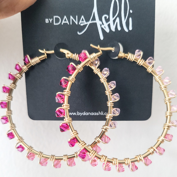 Jodi "Pink Ombre" Hoops