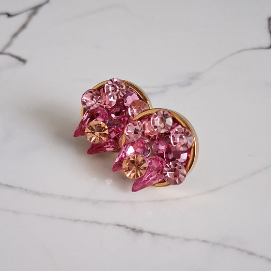 Staci Studs | Pink Petals