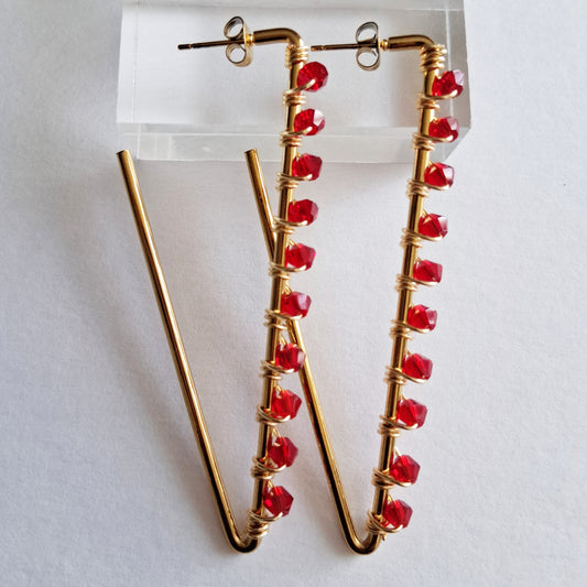 Tammi Earrings | Red