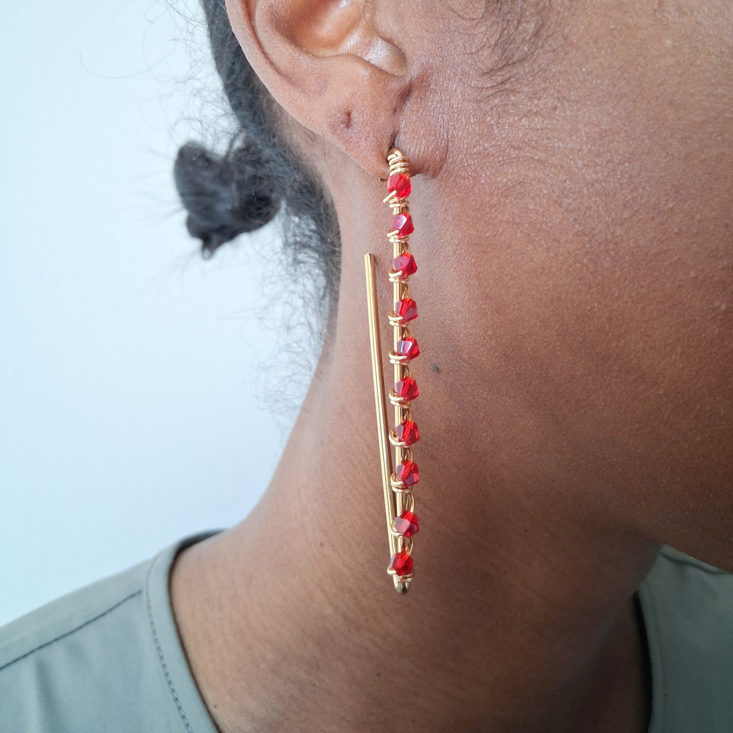 Tammi Earrings | Red