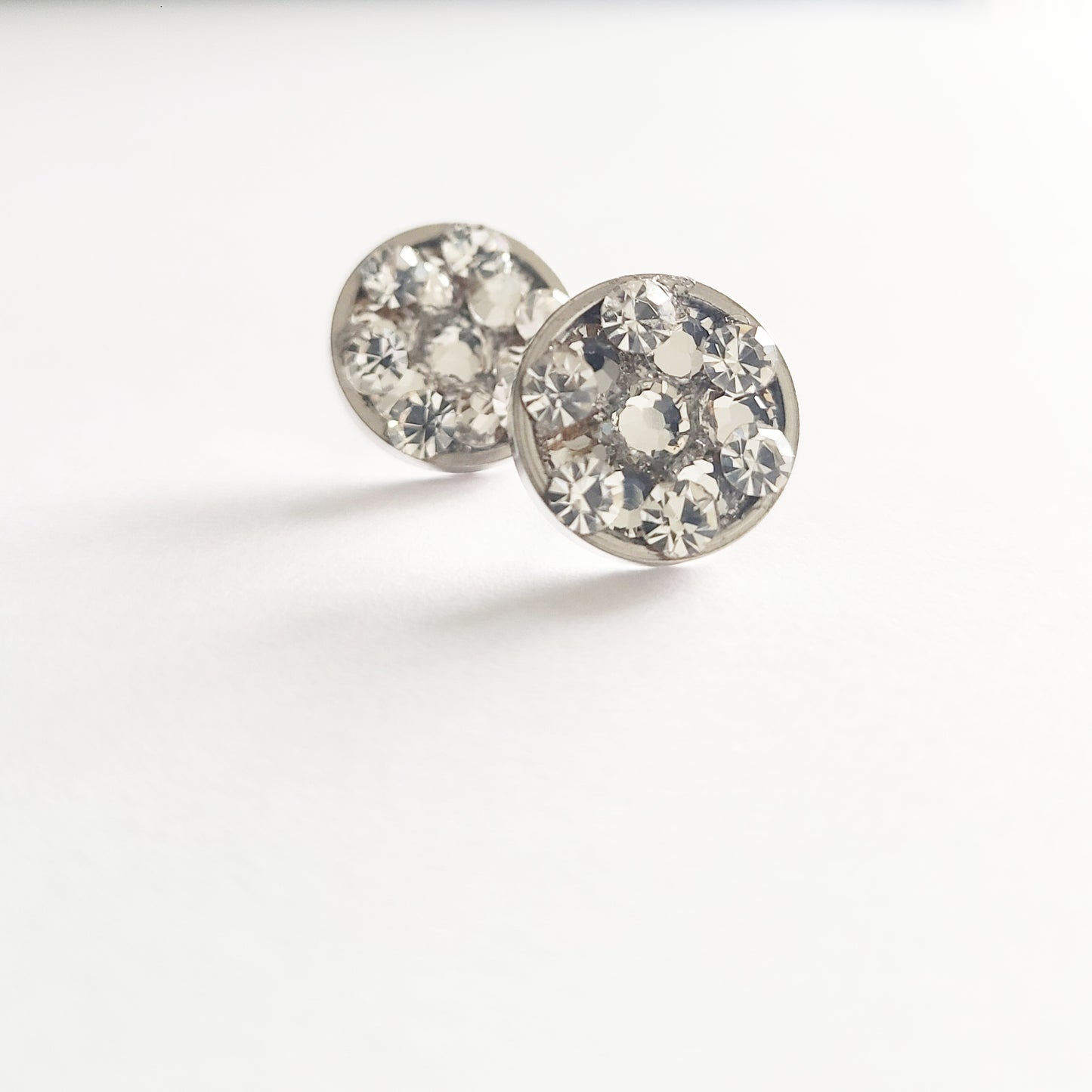 Staci Studs | Crystal Burst (Silver)