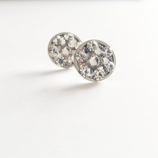 Staci Studs | Crystal Burst (Silver)