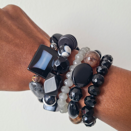 Maxi "Onyx" Bracelet Stack