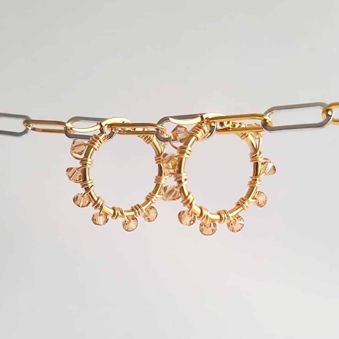 Mini Jodi Hoops | Goldi